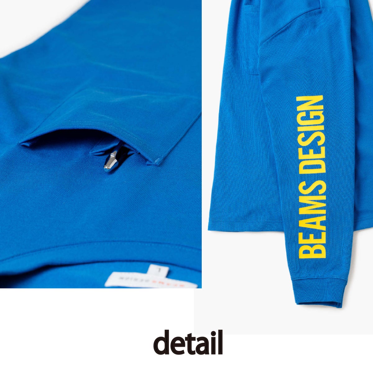 BEAMSDESIGNビームス長袖TシャツロンT胸ポケットストレッチ桑和SOWA4715-52