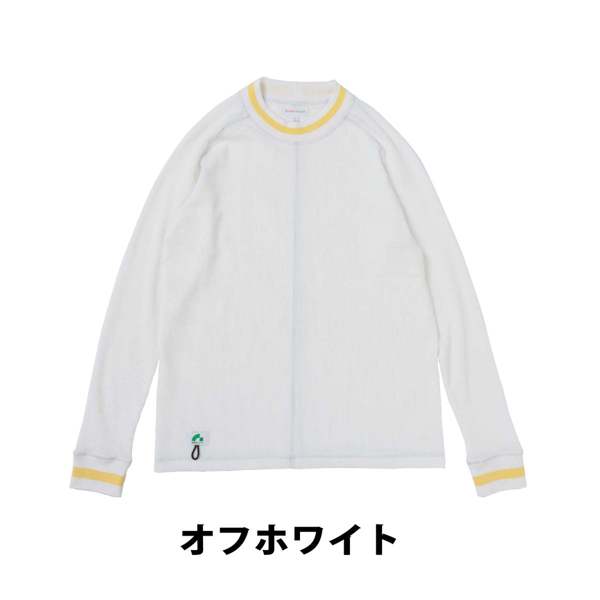 BEAMSDESIGNビームス長袖TシャツワッフルロンT袖リブストレッチ桑和SOWA4605-62
