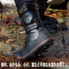 作業靴安全靴防水スパイクシューズ耐久ブラック山仕事雪上作業足袋型荘快堂I-887