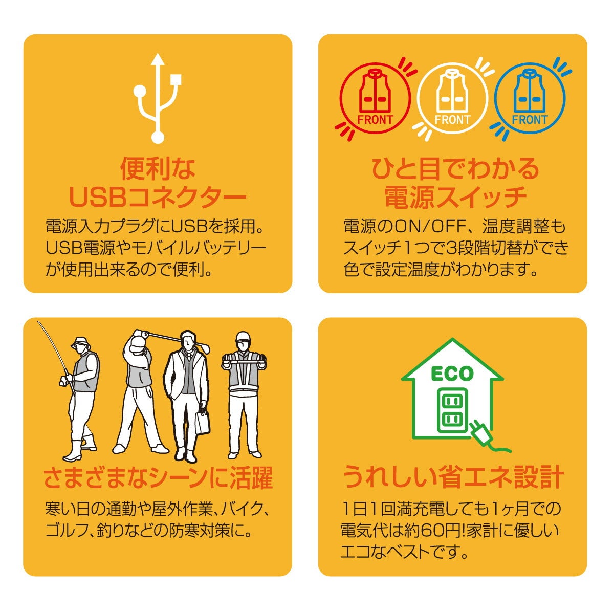 電熱ベストバッテリーセットヒート電熱即暖作業服防寒アタックベース40000