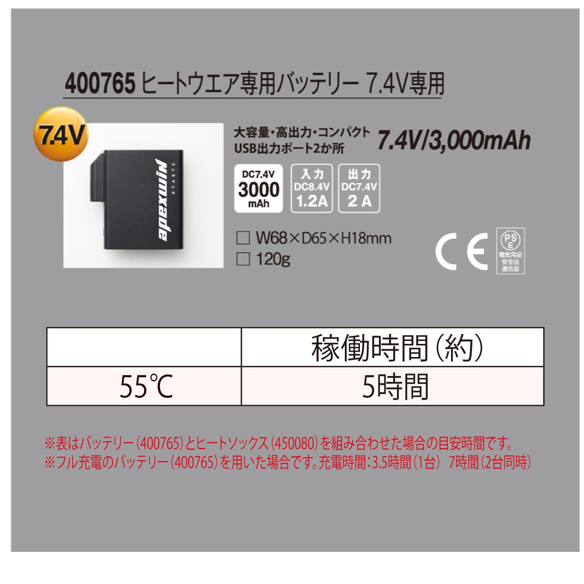 電熱靴下ヒートオーバーフィットバッテリー防寒ゴルフ通勤ブラックアタックベース450080