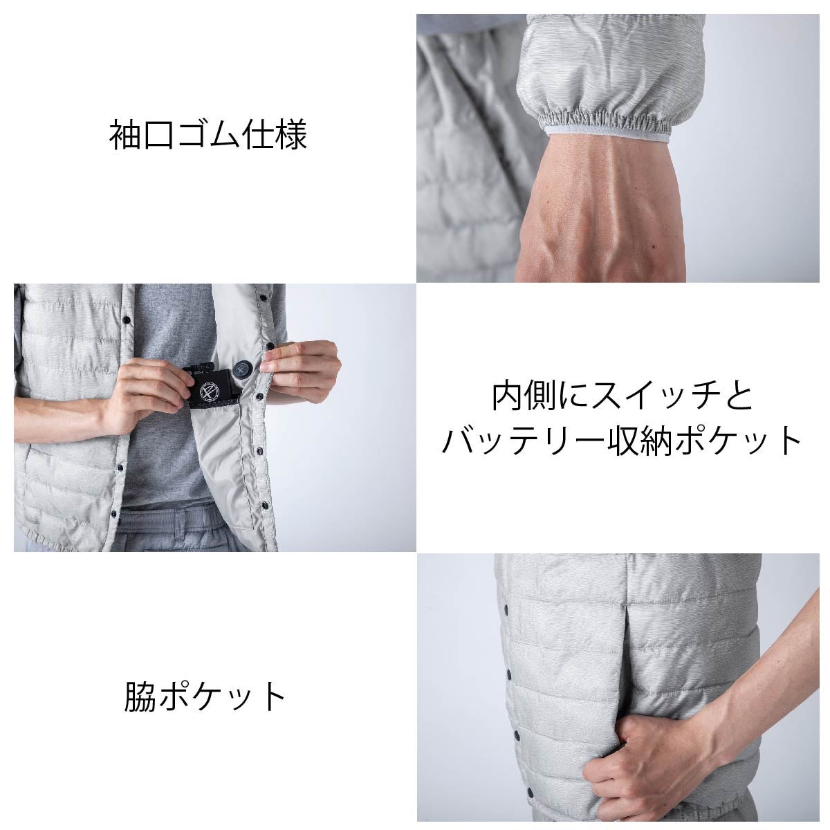 電熱パーカーバッテリーセット特価数量限定ヒート即暖作業着防寒通勤バイクアウトドア釣りゴルフEVENRIVERR308