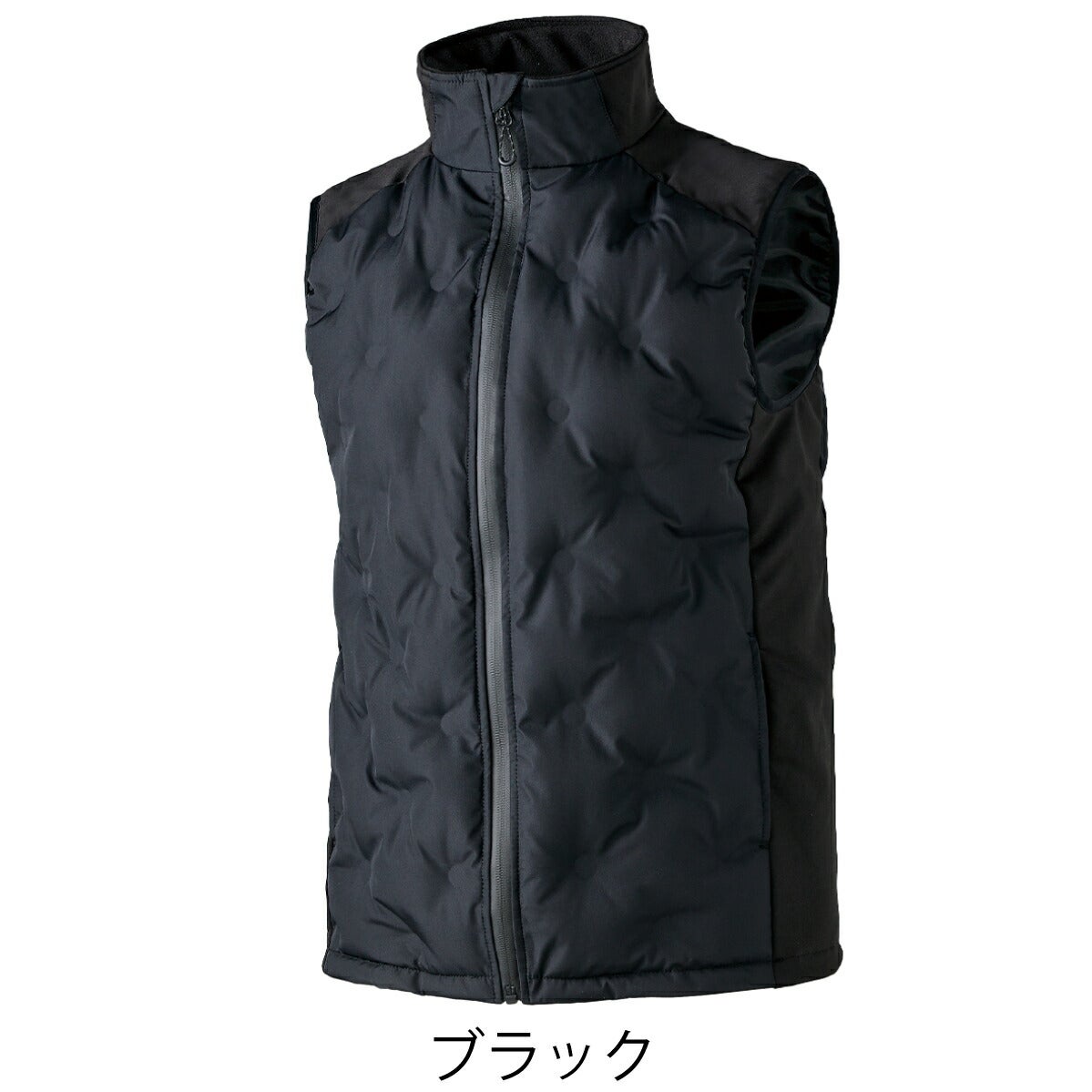 作業服防寒ベスト単品シームレス電熱ヒーター軽量クロダルマ54801
