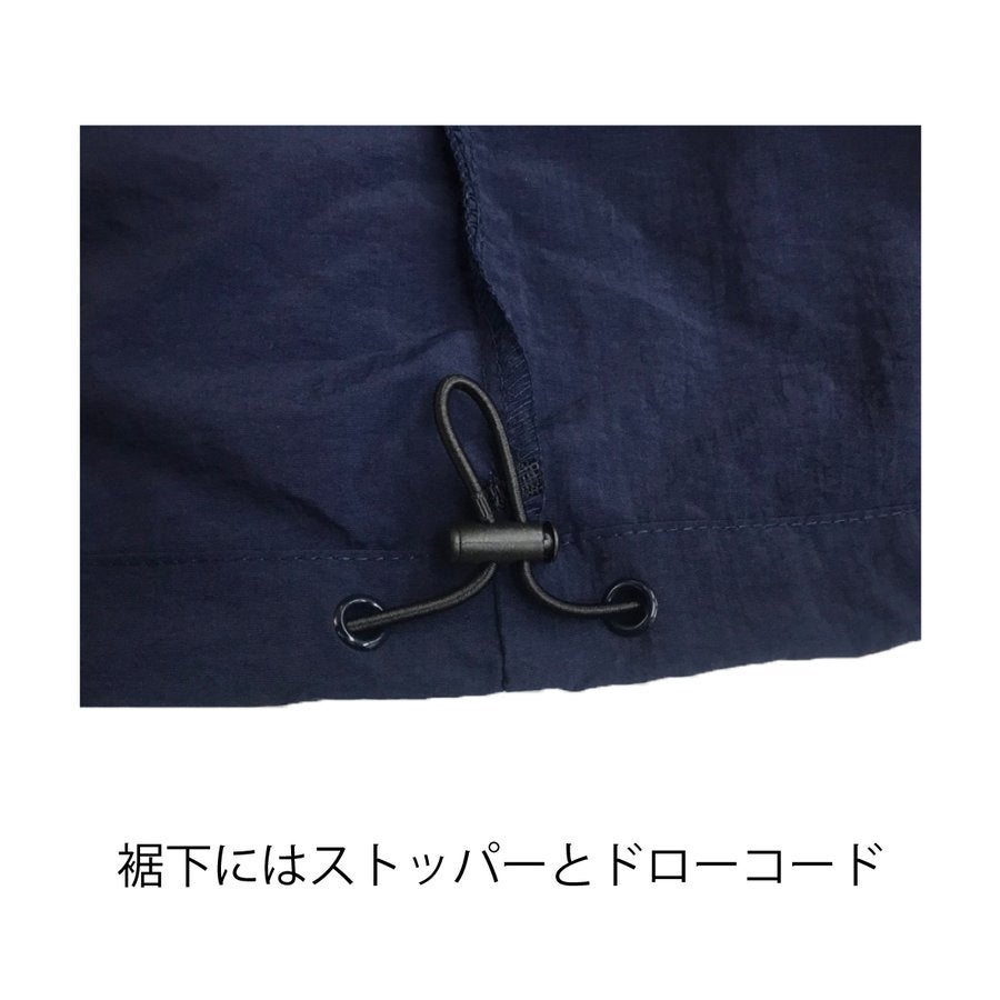 デハラユキノリ秋冬新作限定アノラックパーカー鰹カツオ両胸ロゴシワ加工高知